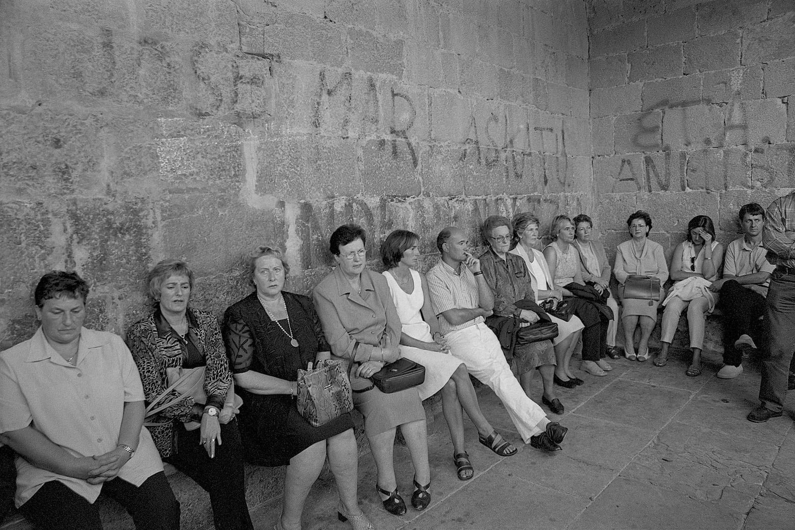 Leaburu, 2001. Funeral per Mikel Uribe, agent de l’Ertzaintza assassinat per ETA el 14 de juliol.
