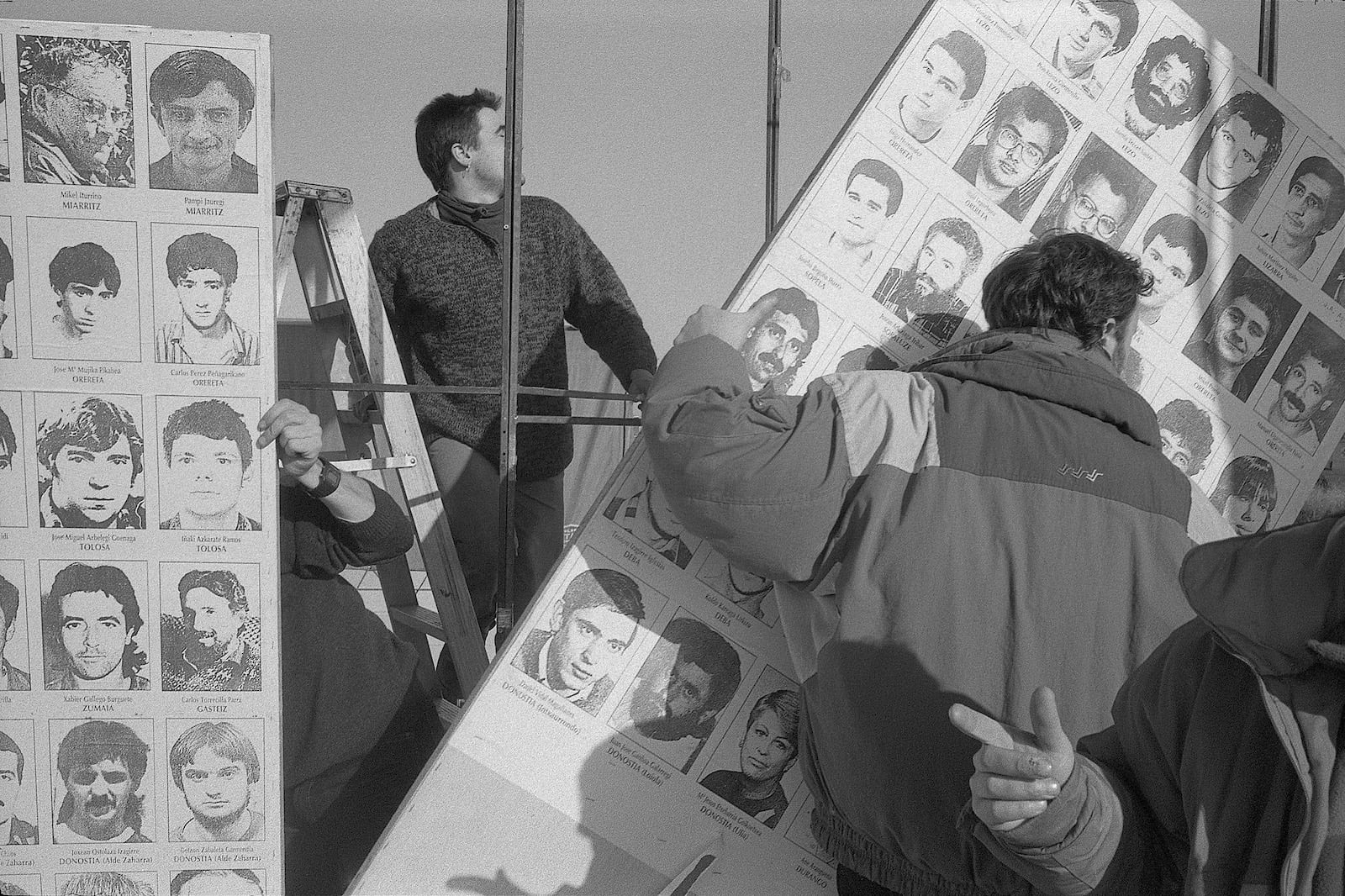 Herrera de la Mancha, 1991. Marxa a la presó d’Herrera de la Mancha, en demanda del trasllat dels presos bascos al País Basc.