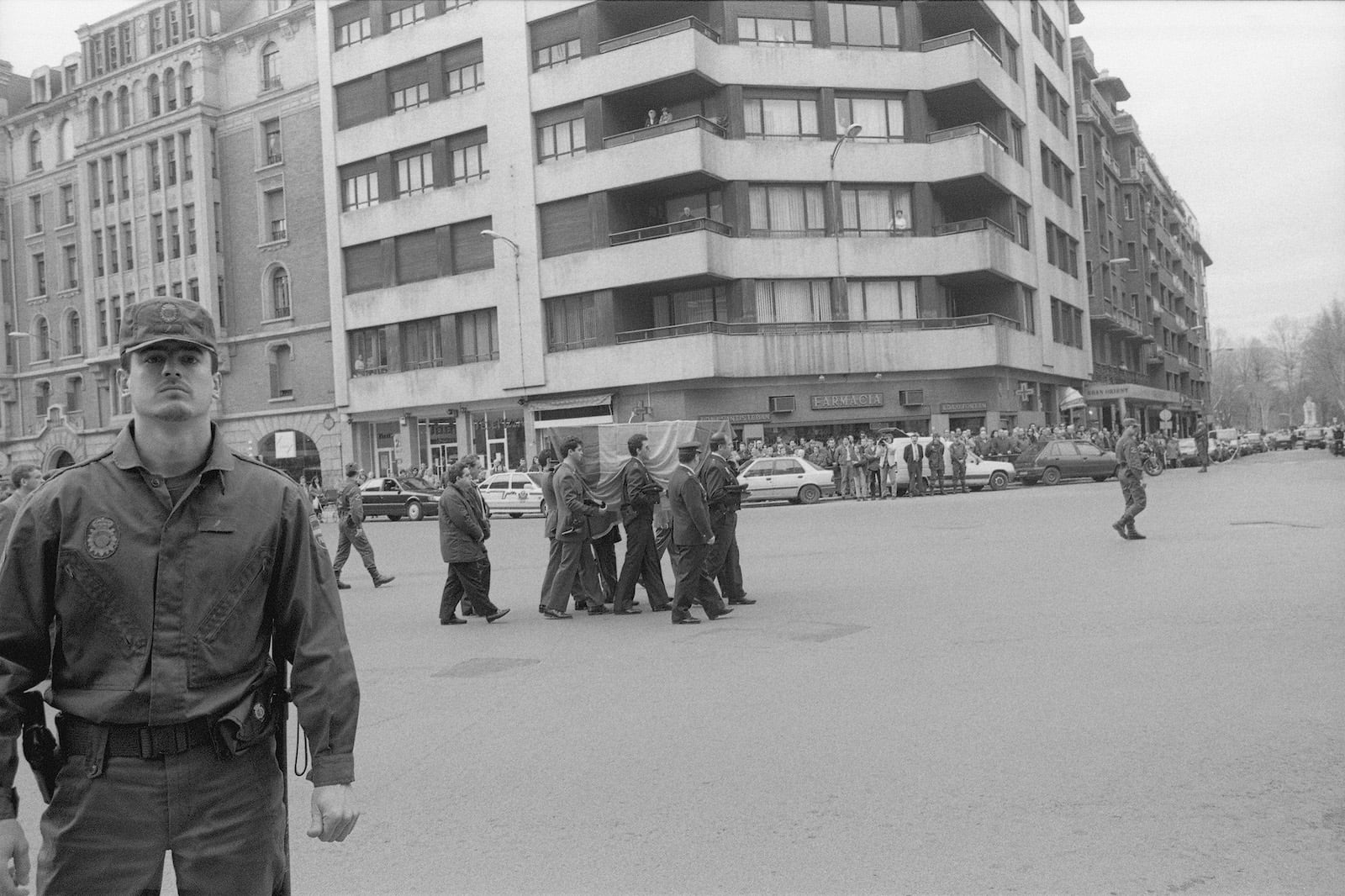 Bilbao, 1997. Funeral de Modesto Rico, agent del CNP assassinat per ETA.