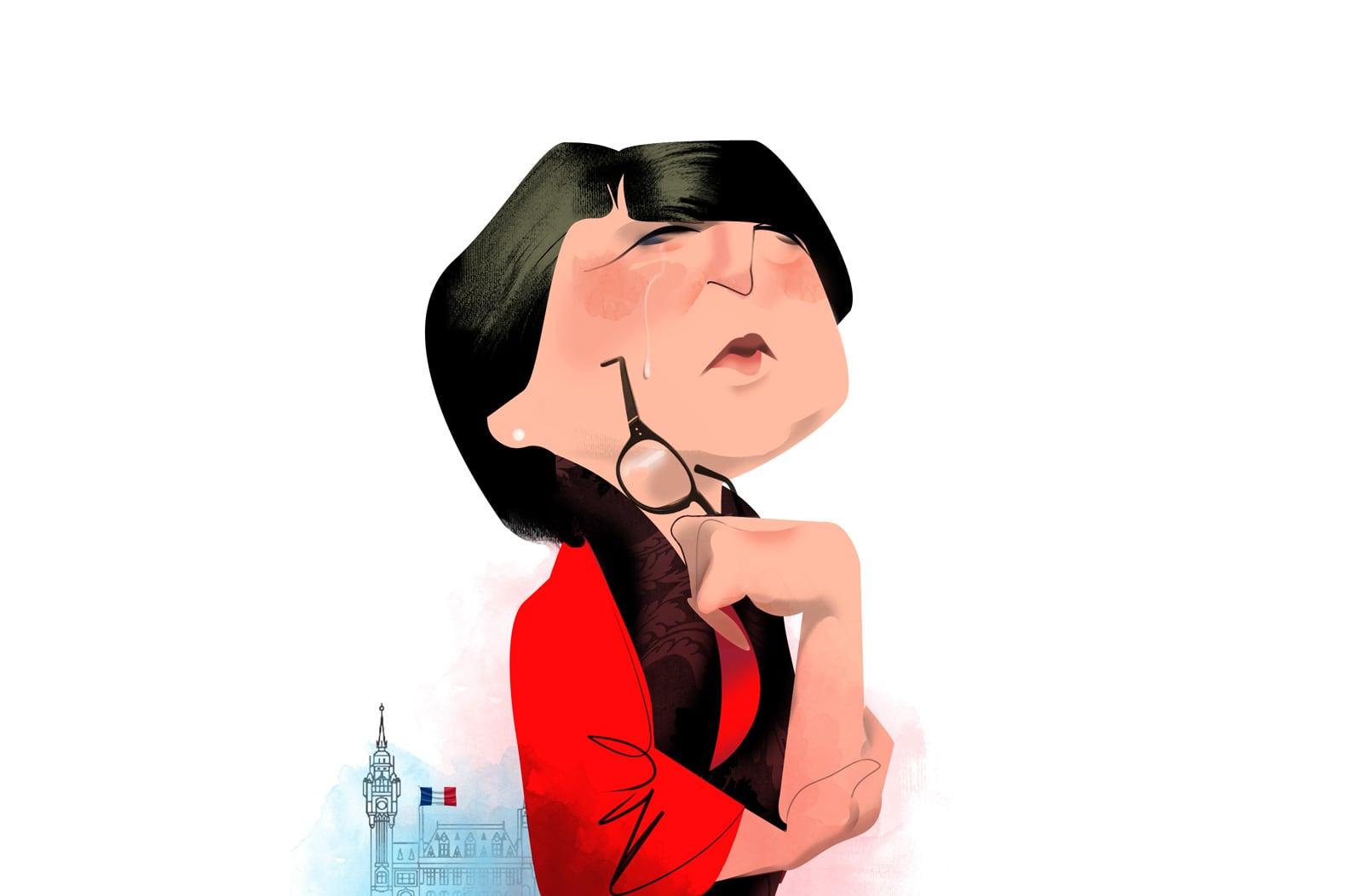 L’exministra d'Afers Socials de França, la socialista Martine Aubry. Retrat de Luís Grañena