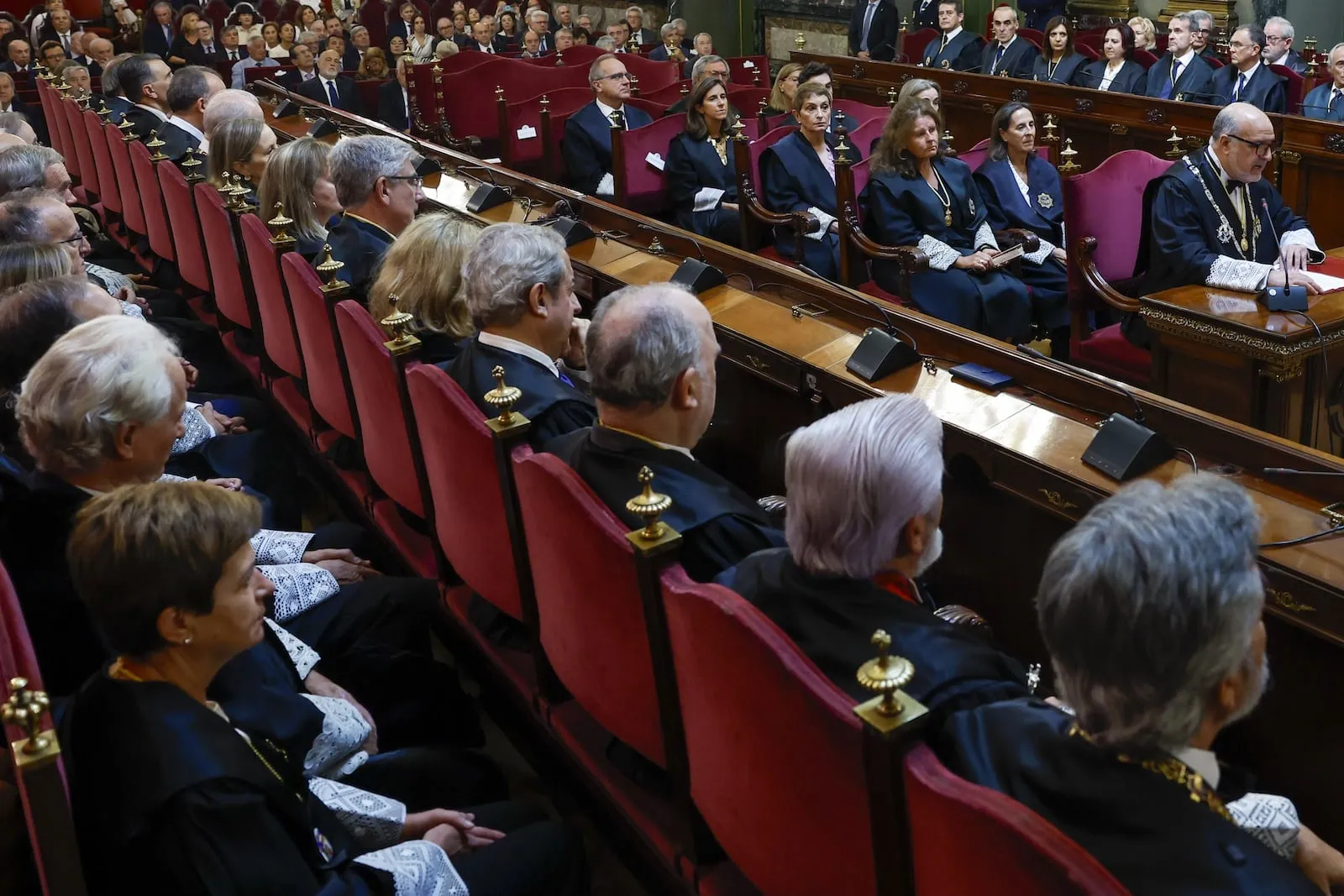 Acte de presa de possessió com a magistrats de la Sala Contenciosa del Tribunal Suprem del 16 de setembre de 2025. Fotografia de J.J. Guillén. EFE