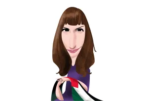 La periodista palestina Mariam Barghouti vista per Luis Grañena.