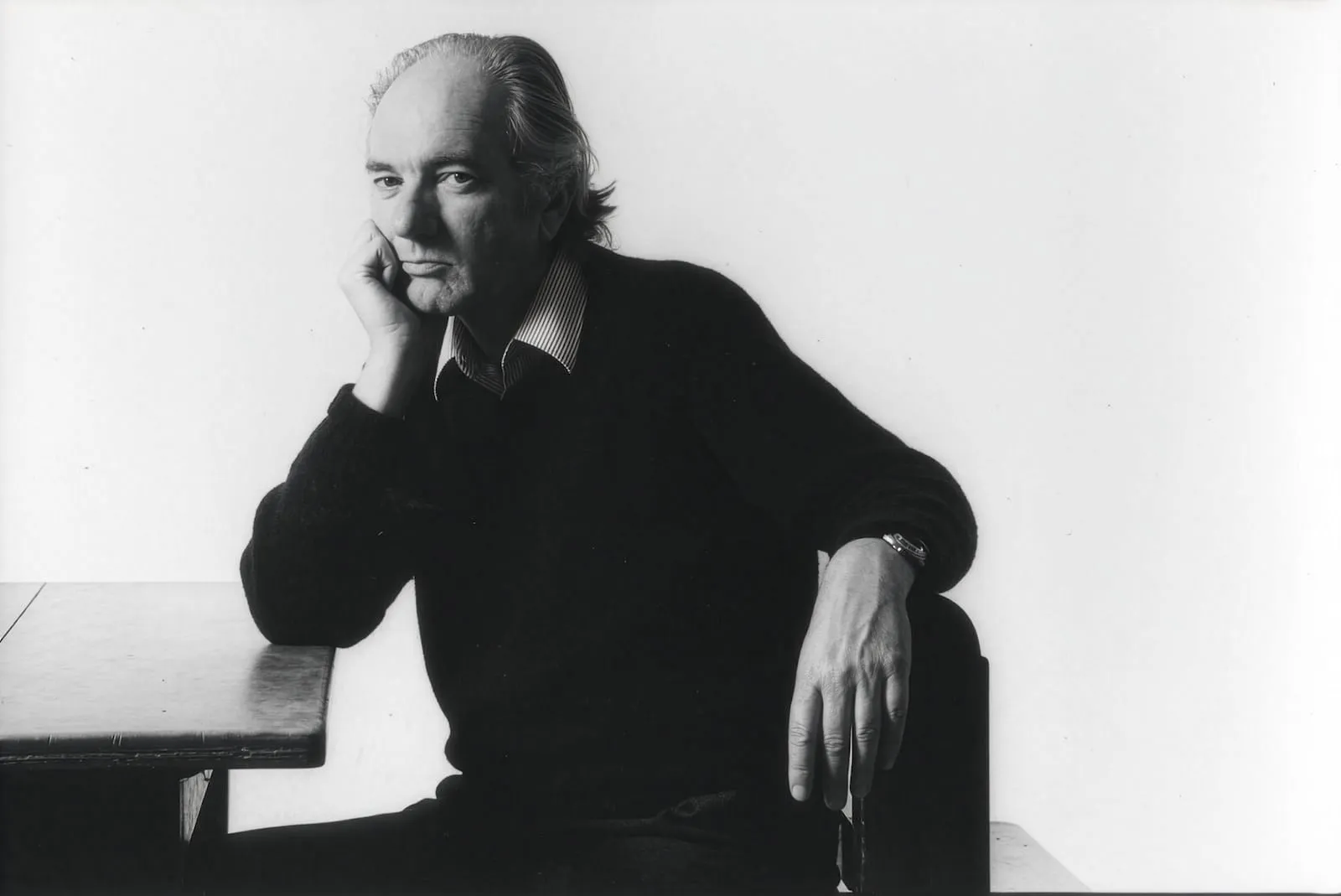 L’escriptor austríac Thomas Bernhard, fotografiat l’any 1987. Arxiu d’internet.